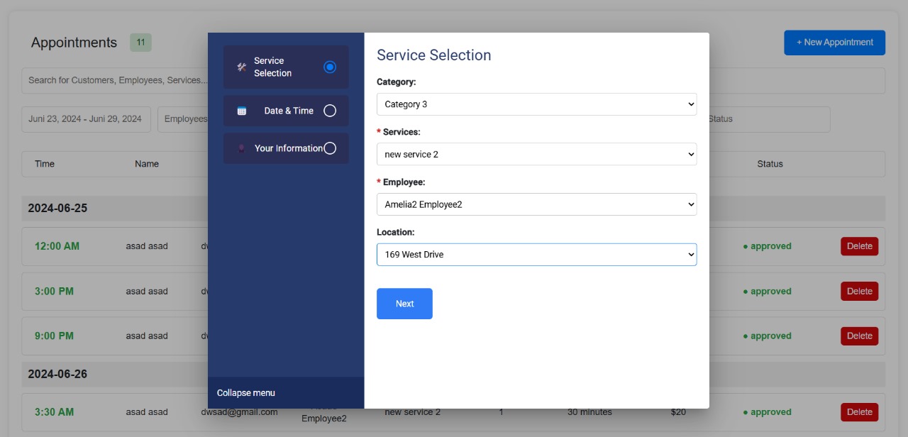 Appointment Booking System